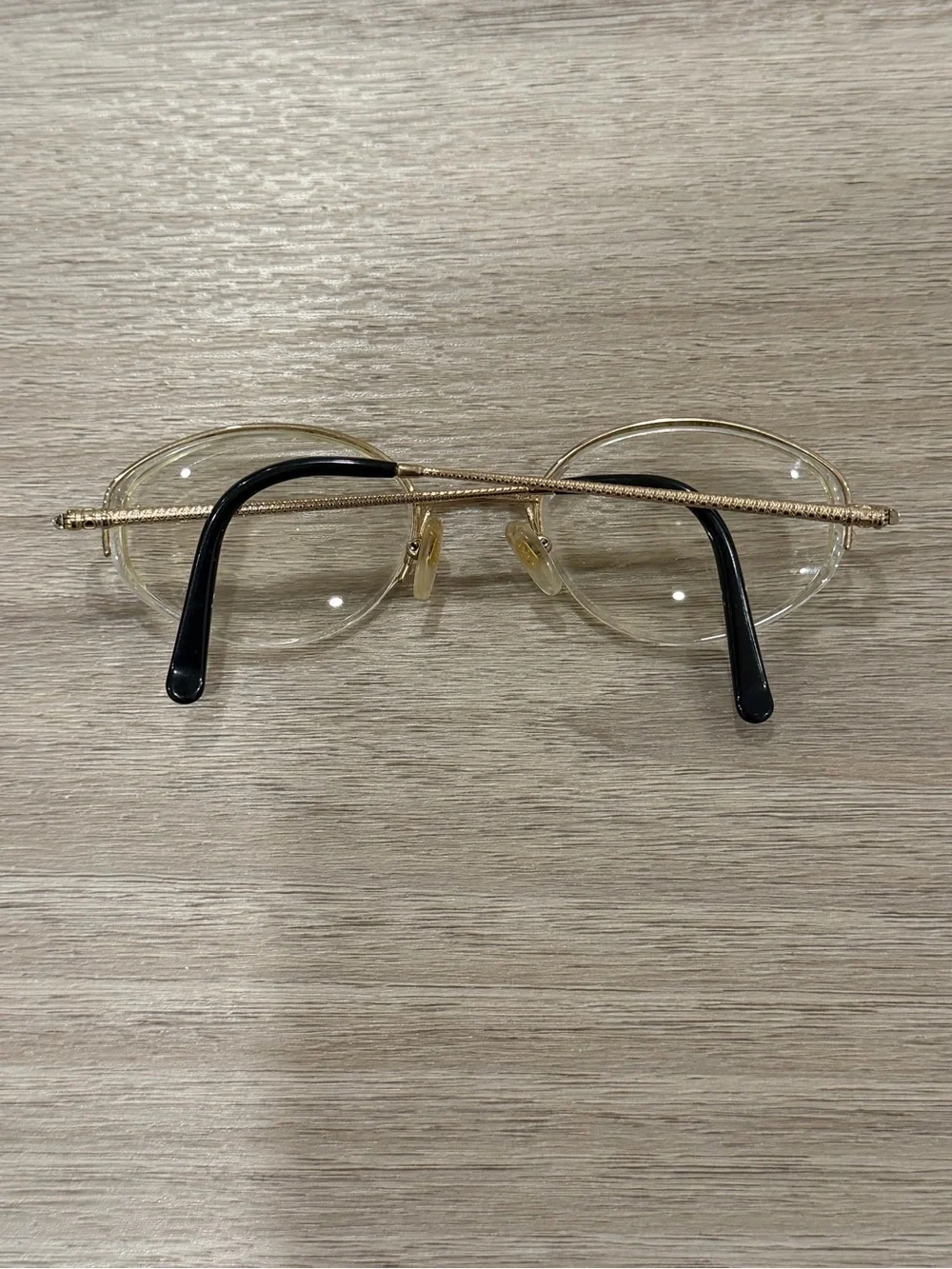Christian Dior CD 3543 Gold Oval Eyeglasses Vintage 94N 140 Frames Only